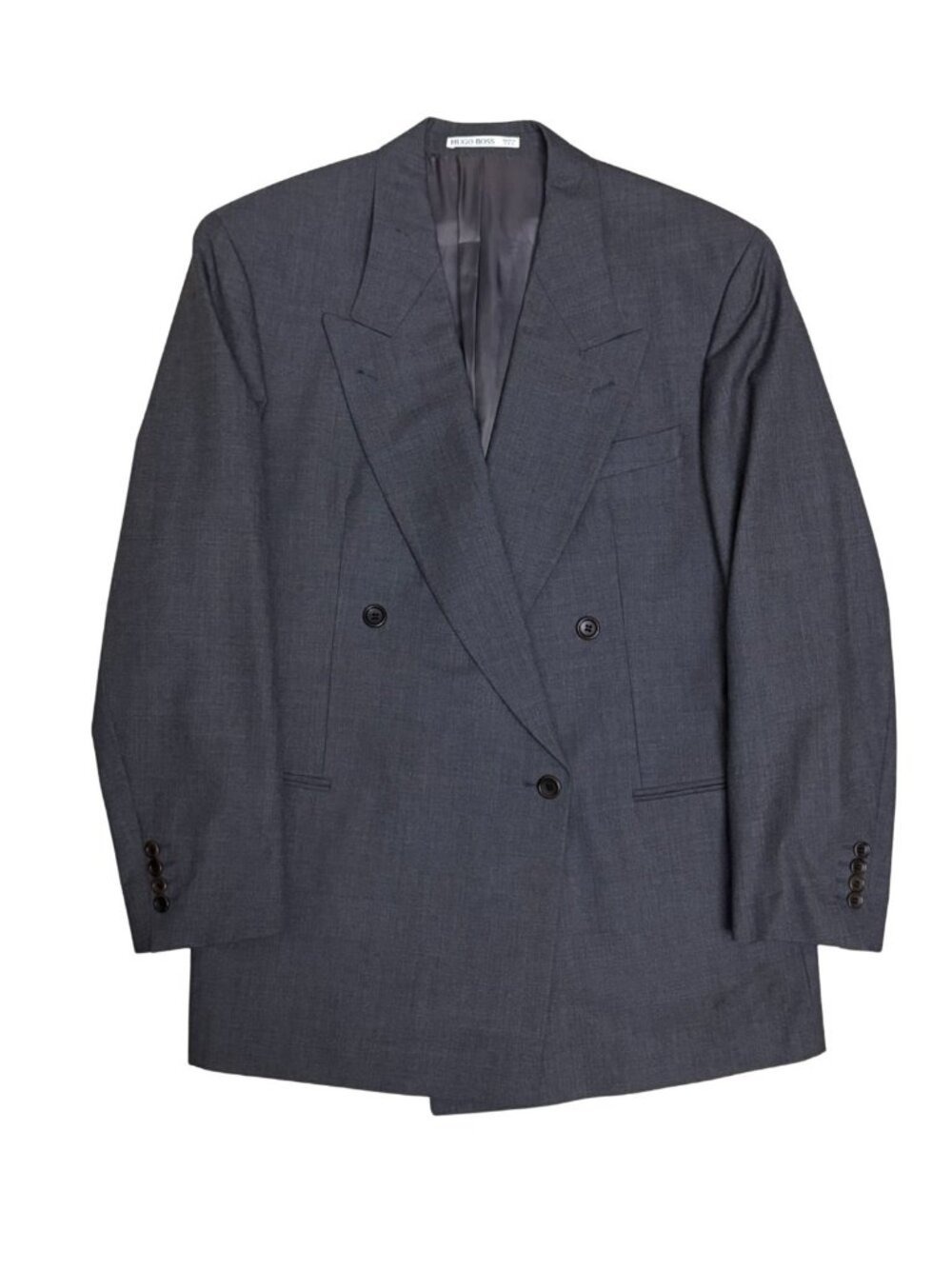 HUGO BOSS Vintage Blazer Sport Coat Grey Luxury Designer Business Jacket Men 44R